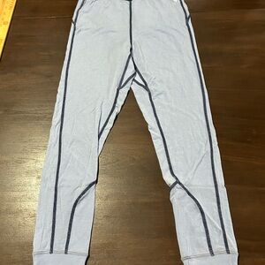 FP Movement by Free People Pale Blue Track Joggers with Navy Contrast Seams